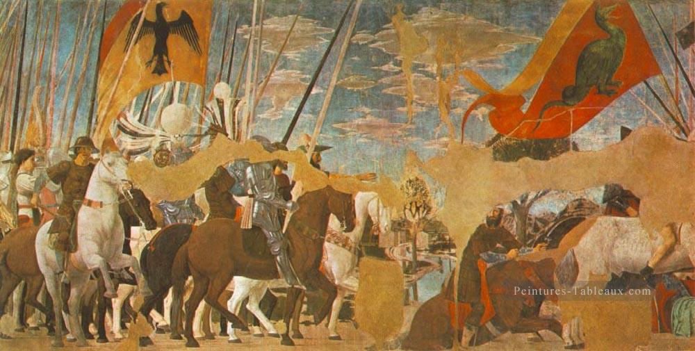 Bataille entre Constantin et Maxence Humanisme de la Renaissance italienne Piero della Francesca Peintures à l'huile